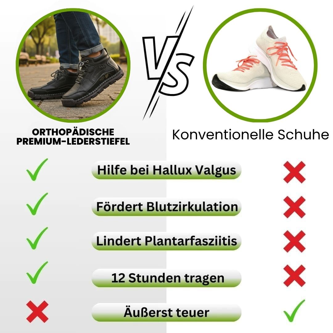 Orthopädische Premium-Lederstiefel