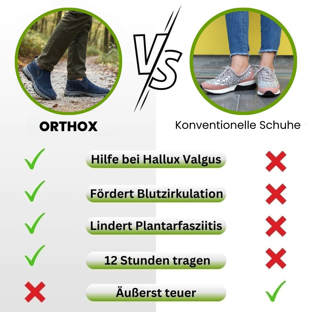 Orthox - ergonomische, wasserdichte & rutschfeste Schuhe für Herbst und Winter