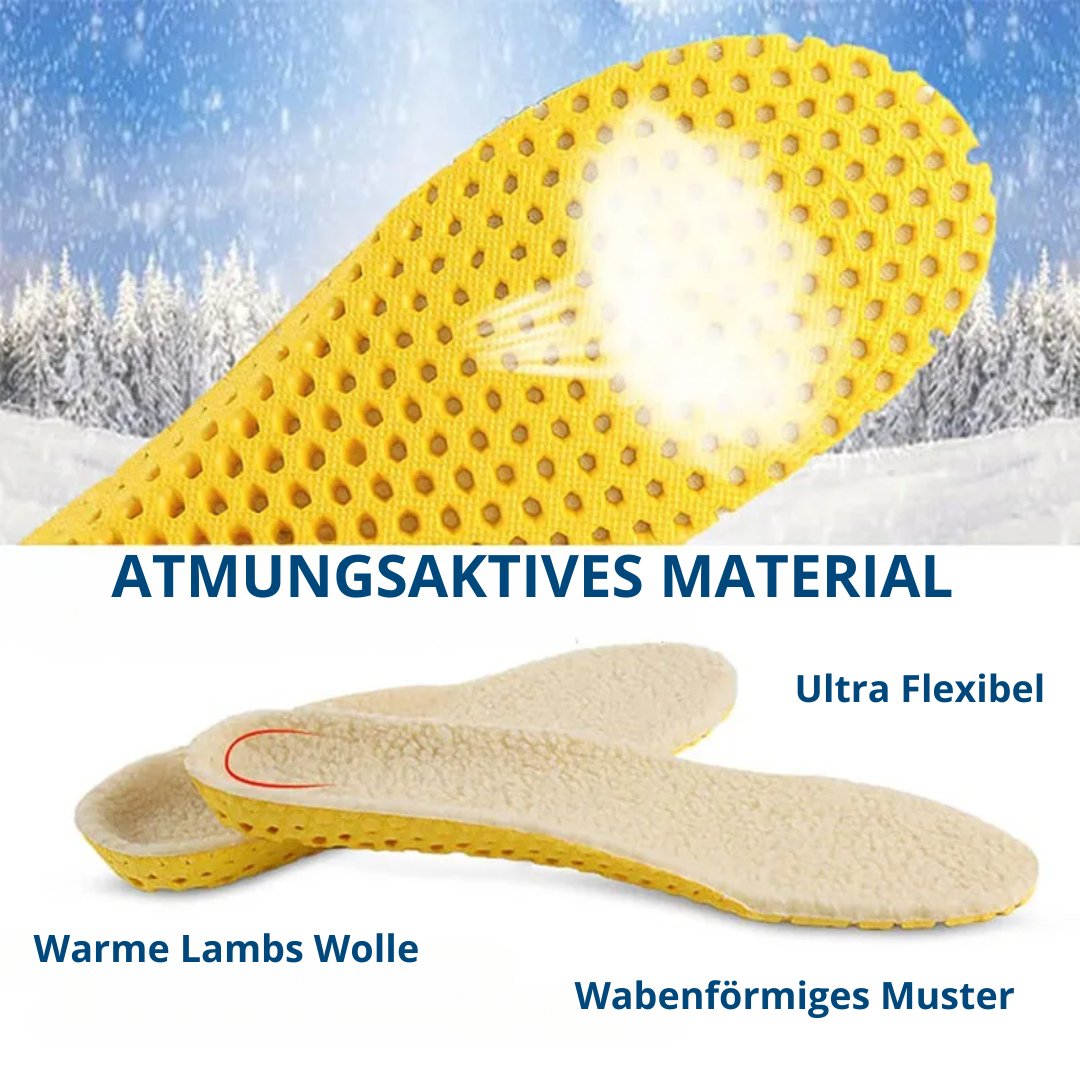 AuraWalk™ Einlegesohlen - Fleece Wintereinlagen + Kostenloser Schuhlöffel