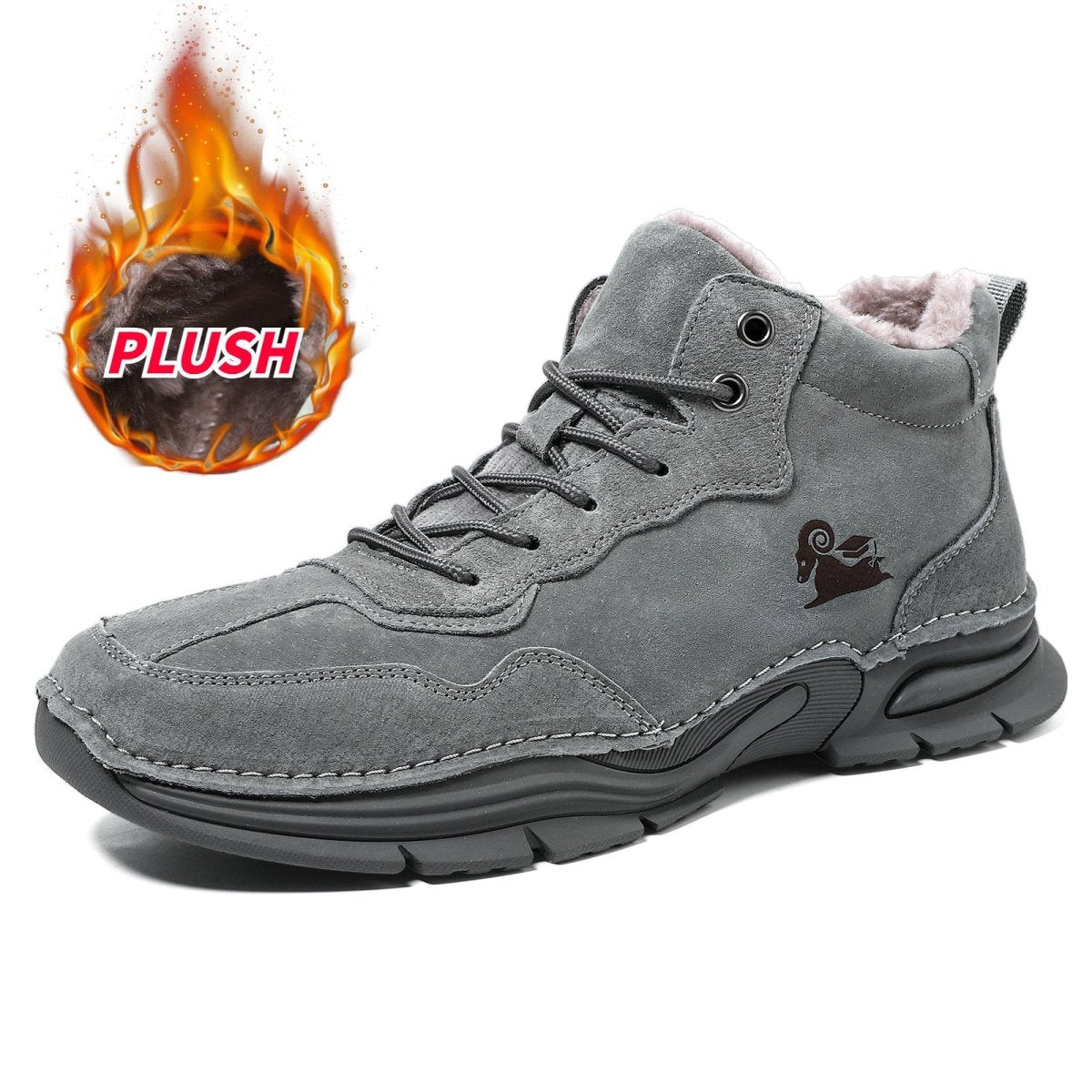 AuraWalk™ AlpenGrip Stiefel – Wasserdichter & Wärmender Winter-Barfußschuh | Rutschfest, Ergonomisch