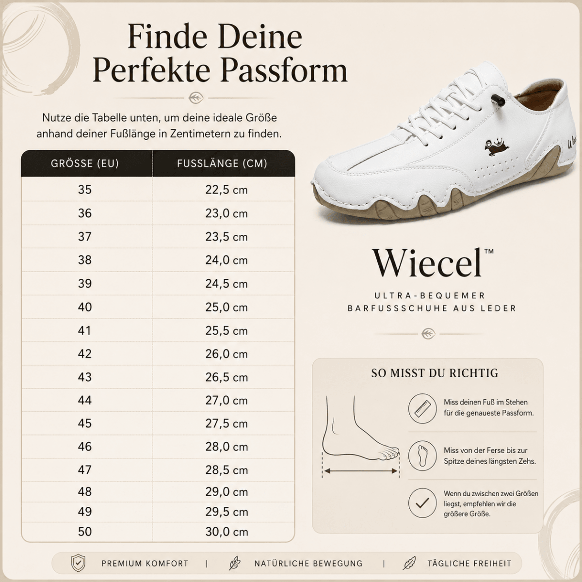 Wiecel™ - Ultra-bequemer Barfußschuhe aus Leder