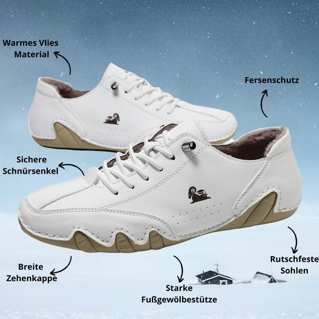 AuraWalk™ CozyStep: Ultra-bequeme, wasserabweisende Winter Barfußschuhe mit Futter